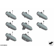 BMW Interior Mirror Manual - Led - Genuine BMW 51169243596