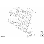 BMW Seat Latch Cover - Genuine BMW 52207279564