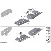 BMW Holder Trim Panel Footwell Driver - Genuine BMW 51459170417