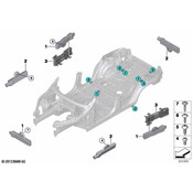 BMW Anti-Theft Infrared Sensor Bracket - Genuine BMW 61139397075