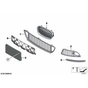 BMW Grille Bumper Middle Front (M) - Genuine BMW 51118055434