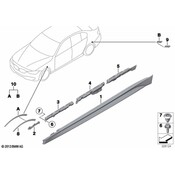 BMW Supporting Ledge Right - Genuine BMW 51777240874
