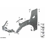 Mini Body A-Pillar Bracket - Genuine Mini 41007389466