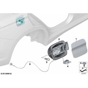 BMW Hybrid Charging Port Door Release Actuator - Genuine BMW 51257297008