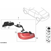 BMW Tail Light Seal - Right - Genuine BMW 63217370294