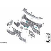 BMW Fender Apron Extension - Genuine BMW 41117180941