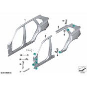 BMW Fender Bracket - Genuine BMW 41217195353