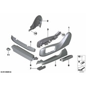 BMW Seat Trim Panel - Genuine BMW 52107493432