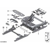 BMW Seat Track Adjust Handle - Genuine BMW 52107317461