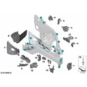 BMW Fender Bracket - Genuine BMW 41117174337
