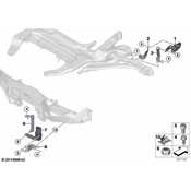 BMW Headlight Level Sensor Strut Support - Genuine BMW 37146854697