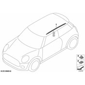 Mini Roof Luggage Carrier Side Rail Grommet - Genuine Mini 51137336867
