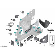 BMW Fender Rail Reinforcement Brace - Genuine BMW 41117174332