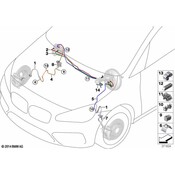 BMW Brake Hydraulic Line Bracket - Genuine BMW 34306854968