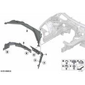 BMW Partition Wall Units Compartment Top - Genuine BMW 51758061866