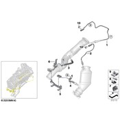 BMW Catalytic Converter Brace - Genuine BMW 18327851223