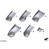 BMW Set Of Covers Mirror Baseplate (Black) - Genuine BMW 51169275009
