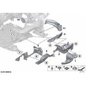 BMW Reinforcement Bulkhead Right - Genuine BMW 41007385818