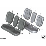 BMW Seat Belt Trim Bezel - Genuine BMW 52207384719