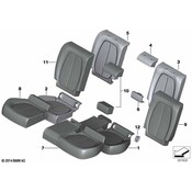 BMW Seat Back Cushion - Genuine BMW 52207300107
