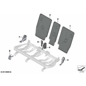 BMW Seat Frame Trim Panel - Genuine BMW 52207384711