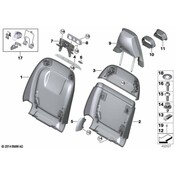 BMW Seat Back Panel - Genuine BMW 52108061225