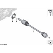 BMW CV Axle Assembly - Genuine BMW 33207646867