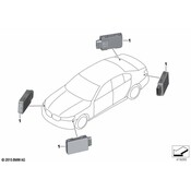 BMW Blind Spot Detection System Warning Sensor - Genuine BMW 66325A84CF7