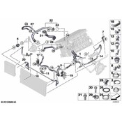 BMW Radiator Coolant Hose - Genuine BMW 17127639462