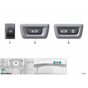 BMW Liftgate Release Switch - Genuine BMW 61319299459