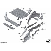 BMW Floor Pan Reinforcement - Genuine BMW 41007408605