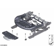 BMW Seat Track - Genuine BMW 52107358301