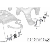 BMW Headlight Level Sensor Bracket - Genuine BMW 37146869138