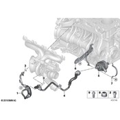 BMW Engine Auxiliary Water Pump Retainer - Genuine BMW 11518646487