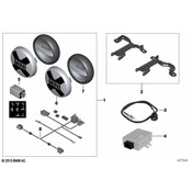 MINI LED Driving Light Retrofit Kit (Chrome) - Genuine MINI 63122288981