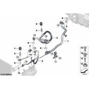 BMW AC Refrigerant Line Bracket - Genuine BMW 64539303491