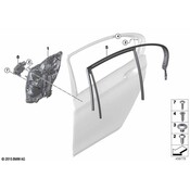 BMW Power Window Motor - Genuine BMW 61355A5C895
