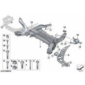 BMW Bumper Impact Bar Bolt - Genuine BMW 07129908636