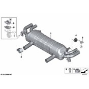 BMW Exhaust System Hanger Bracket - Genuine BMW 18308582061