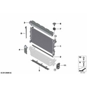 BMW Radiator Support Air Deflector - Genuine BMW 17118632143