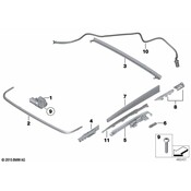 BMW Sunroof Drip Rail - Genuine BMW 54107209198