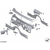 BMW Cowl Bracket - Genuine BMW 41007412970