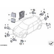 Mini Parking Aid Sensor - Genuine Mini 66209302471
