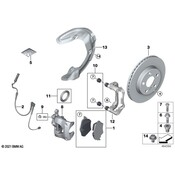 BMW Disc Brake Caliper Bracket - Genuine BMW 34106882259