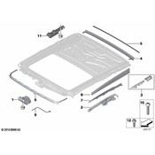 BMW Sunroof Drip Rail - Genuine BMW 54107209281