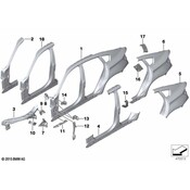 BMW Rocker Panel Reinforcement - Genuine BMW 41007054476