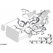 BMW Radiator Coolant Hose - Genuine BMW 17128678415