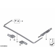 BMW Sunroof Deflector Hinge - Genuine BMW 54107461205