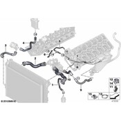 BMW Radiator Coolant Hose - Genuine BMW 17128655326
