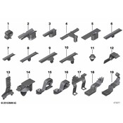 BMW Plug-In Connection Bracket - Genuine BMW 61139196704